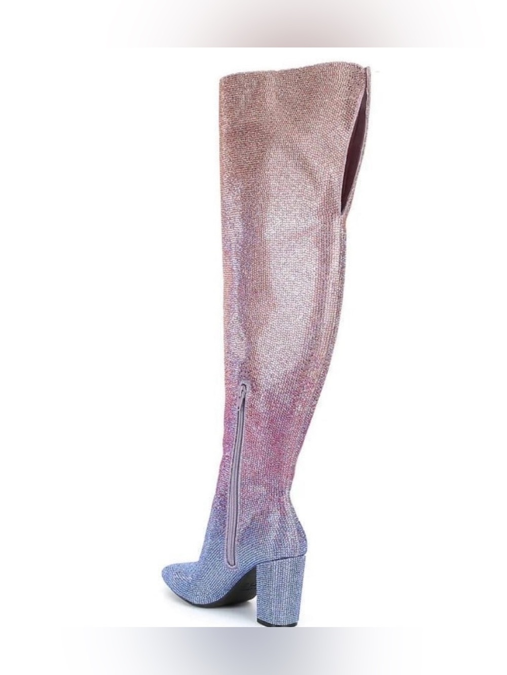 Size 7 Crystal gradient embellished GB brand over the knee boot - Picture 11 of 13